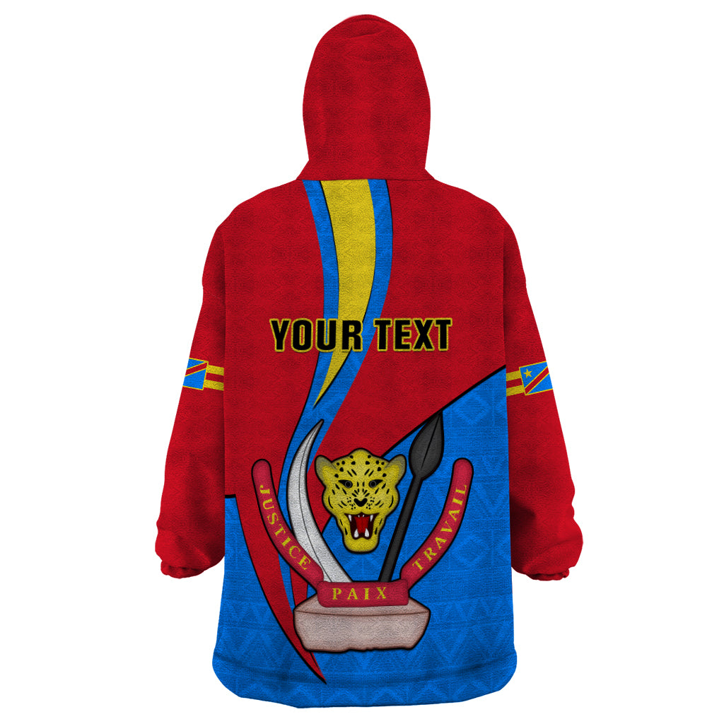 Personalised 30 June Democratic Republic of the Congo Independence Day Wearable Blanket Hoodie Happy 63rd Anniversary - Wonder Print Shop