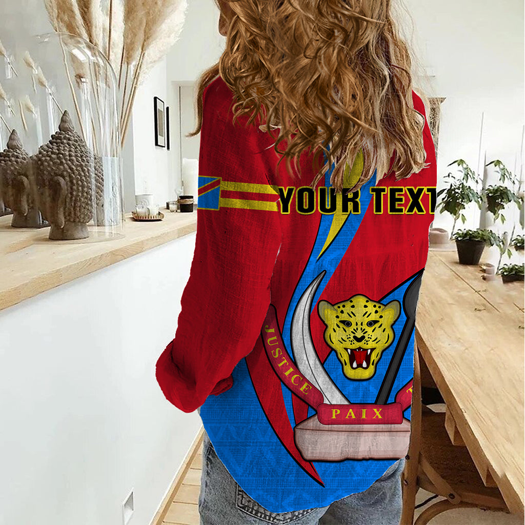 Personalised 30 June Democratic Republic of the Congo Independence Day Women Casual Shirt Happy 63rd Anniversary - Wonder Print Shop