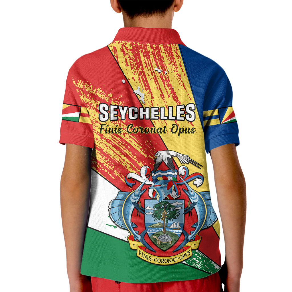 29 June Seychelles Independence Day Kid Polo Shirt Flag Style - Wonder Print Shop