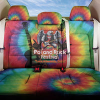 Rock Festival Poland Back Car Seat Cover Polska Eagle Mascot Tie Dye Vibes - Wonder Print Shop