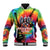 Rock Festival Poland Baseball Jacket Polska Eagle Mascot Tie Dye Vibes - Wonder Print Shop