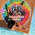 Rock Festival Poland Beach Blanket Polska Eagle Mascot Tie Dye Vibes - Wonder Print Shop