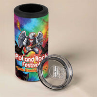 Rock Festival Poland 4 in 1 Can Cooler Tumbler Polska Eagle Mascot Tie Dye Vibes - Wonder Print Shop