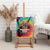 Rock Festival Poland Canvas Wall Art Polska Eagle Mascot Tie Dye Vibes - Wonder Print Shop