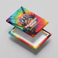 Rock Festival Poland Canvas Wall Art Polska Eagle Mascot Tie Dye Vibes - Wonder Print Shop