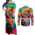 Rock Festival Poland Couples Matching Off Shoulder Maxi Dress and Long Sleeve Button Shirt Polska Eagle Mascot Tie Dye Vibes - Wonder Print Shop