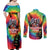 Rock Festival Poland Couples Matching Off Shoulder Maxi Dress and Long Sleeve Button Shirt Polska Eagle Mascot Tie Dye Vibes - Wonder Print Shop