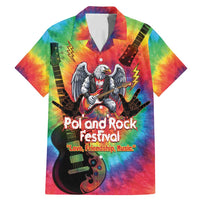 Rock Festival Poland Family Matching Mermaid Dress and Hawaiian Shirt Polska Eagle Mascot Tie Dye Vibes - Wonder Print Shop