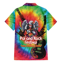 Rock Festival Poland Family Matching Mermaid Dress and Hawaiian Shirt Polska Eagle Mascot Tie Dye Vibes - Wonder Print Shop