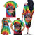 Rock Festival Poland Family Matching Off The Shoulder Long Sleeve Dress and Hawaiian Shirt Polska Eagle Mascot Tie Dye Vibes - Wonder Print Shop