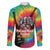 Rock Festival Poland Family Matching Off The Shoulder Long Sleeve Dress and Hawaiian Shirt Polska Eagle Mascot Tie Dye Vibes - Wonder Print Shop
