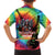 Rock Festival Poland Family Matching Off Shoulder Maxi Dress and Hawaiian Shirt Polska Eagle Mascot Tie Dye Vibes - Wonder Print Shop