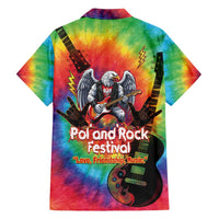 Rock Festival Poland Family Matching Off Shoulder Short Dress and Hawaiian Shirt Polska Eagle Mascot Tie Dye Vibes - Wonder Print Shop