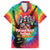 Rock Festival Poland Family Matching Summer Maxi Dress and Hawaiian Shirt Polska Eagle Mascot Tie Dye Vibes - Wonder Print Shop