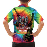 Rock Festival Poland Hawaiian Shirt Polska Eagle Mascot Tie Dye Vibes - Wonder Print Shop