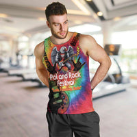 Rock Festival Poland Men Tank Top Polska Eagle Mascot Tie Dye Vibes - Wonder Print Shop