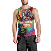 Rock Festival Poland Men Tank Top Polska Eagle Mascot Tie Dye Vibes - Wonder Print Shop