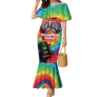 Rock Festival Poland Mermaid Dress Polska Eagle Mascot Tie Dye Vibes - Wonder Print Shop
