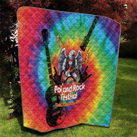 Rock Festival Poland Quilt Polska Eagle Mascot Tie Dye Vibes - Wonder Print Shop