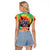 Rock Festival Poland Raglan Cropped T Shirt Polska Eagle Mascot Tie Dye Vibes - Wonder Print Shop