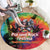 Rock Festival Poland Round Carpet Polska Eagle Mascot Tie Dye Vibes - Wonder Print Shop