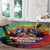 Rock Festival Poland Round Carpet Polska Eagle Mascot Tie Dye Vibes - Wonder Print Shop