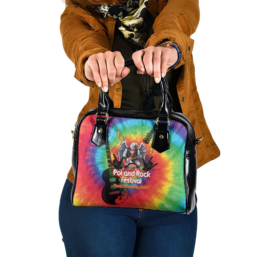 Rock Festival Poland Shoulder Handbag Polska Eagle Mascot Tie Dye Vibes - Wonder Print Shop