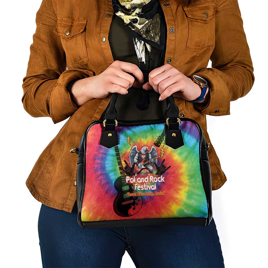 Rock Festival Poland Shoulder Handbag Polska Eagle Mascot Tie Dye Vibes - Wonder Print Shop