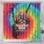 Rock Festival Poland Shower Curtain Polska Eagle Mascot Tie Dye Vibes - Wonder Print Shop