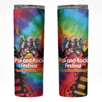 Rock Festival Poland Skinny Tumbler Polska Eagle Mascot Tie Dye Vibes - Wonder Print Shop