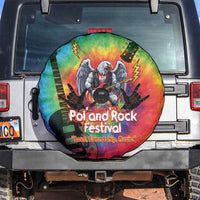 Rock Festival Poland Spare Tire Cover Polska Eagle Mascot Tie Dye Vibes - Wonder Print Shop