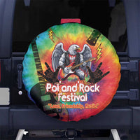 Rock Festival Poland Spare Tire Cover Polska Eagle Mascot Tie Dye Vibes - Wonder Print Shop