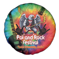 Rock Festival Poland Spare Tire Cover Polska Eagle Mascot Tie Dye Vibes - Wonder Print Shop