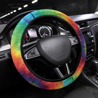 Rock Festival Poland Steering Wheel Cover Polska Eagle Mascot Tie Dye Vibes - Wonder Print Shop