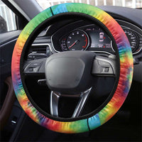Rock Festival Poland Steering Wheel Cover Polska Eagle Mascot Tie Dye Vibes - Wonder Print Shop