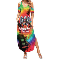 Rock Festival Poland Summer Maxi Dress Polska Eagle Mascot Tie Dye Vibes - Wonder Print Shop