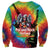 Rock Festival Poland Sweatshirt Polska Eagle Mascot Tie Dye Vibes - Wonder Print Shop