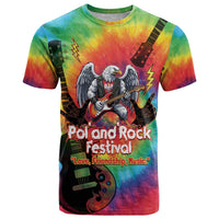 Rock Festival Poland T Shirt Polska Eagle Mascot Tie Dye Vibes - Wonder Print Shop