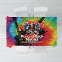Rock Festival Poland Tablecloth Polska Eagle Mascot Tie Dye Vibes - Wonder Print Shop