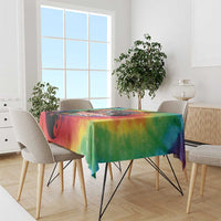 Rock Festival Poland Tablecloth Polska Eagle Mascot Tie Dye Vibes - Wonder Print Shop