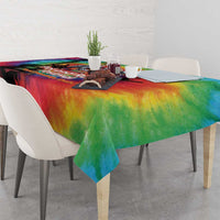 Rock Festival Poland Tablecloth Polska Eagle Mascot Tie Dye Vibes - Wonder Print Shop