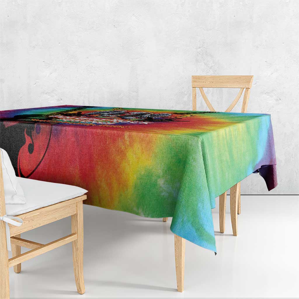 Rock Festival Poland Tablecloth Polska Eagle Mascot Tie Dye Vibes - Wonder Print Shop