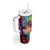 Rock Festival Poland Tumbler With Handle Polska Eagle Mascot Tie Dye Vibes - Wonder Print Shop