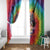 Rock Festival Poland Window Curtain Polska Eagle Mascot Tie Dye Vibes - Wonder Print Shop
