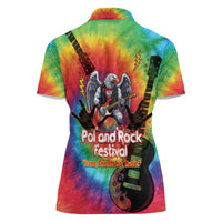 Rock Festival Poland Women Polo Shirt Polska Eagle Mascot Tie Dye Vibes - Wonder Print Shop