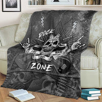 Live Love Rock Skull Blanket Retro Grunge Style - Wonder Print Shop