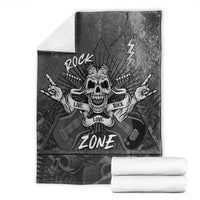 Live Love Rock Skull Blanket Retro Grunge Style - Wonder Print Shop