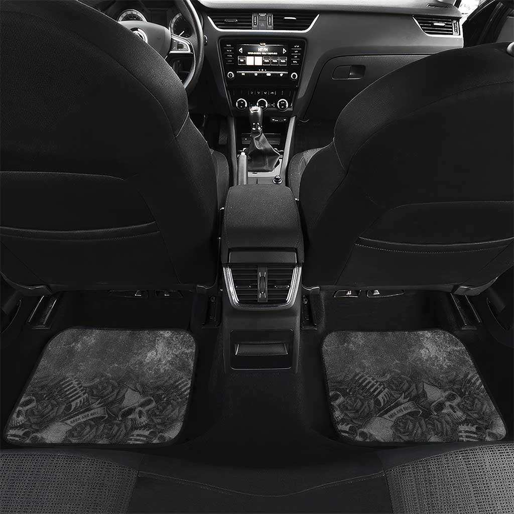 Live Love Rock Skull Car Mats Retro Grunge Style - Wonder Print Shop
