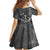 Live Love Rock Skull Family Matching Off Shoulder Maxi Dress and Hawaiian Shirt Retro Grunge Style - Wonder Print Shop