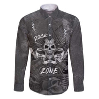 Live Love Rock Skull Family Matching Puletasi and Hawaiian Shirt Retro Grunge Style - Wonder Print Shop